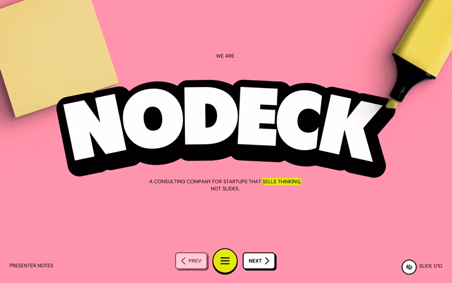Nodeck website showcase